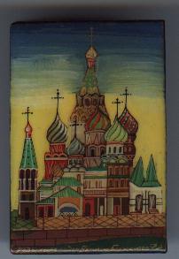 Lacquered box - St. Basil's Cathedral